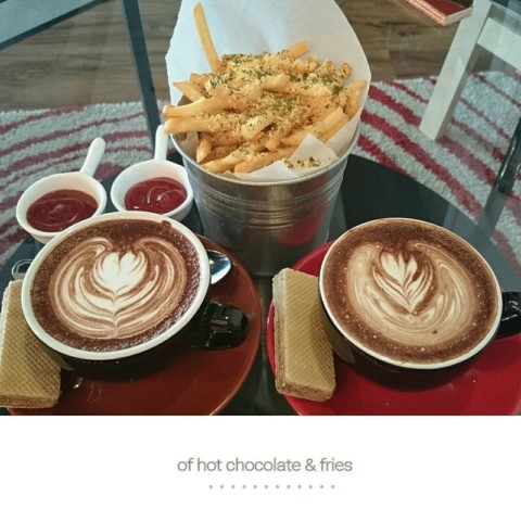 coffee OK but truffle fries doesn't have much truffle taste to it ..