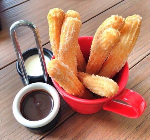 Grab some at Grub! Delicious churros with chocolate dips