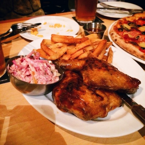 Brewerkz Dempsey: tender meat and fries were pretty good. 