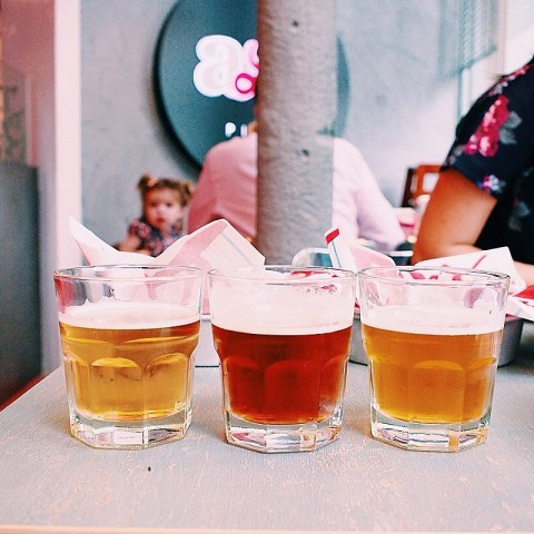 Love the tangerine wheat (middle) for its fruity accents. 