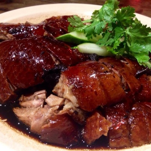 Awesome roasted duck, crispy skin with tender and flavorful meat!