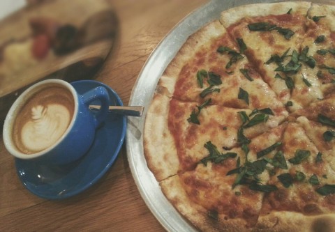So not what a Margherita pizza should be. But the flat white was good.