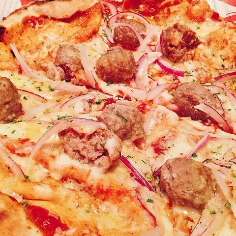 The pizza craver approves this tangy meaty number.
