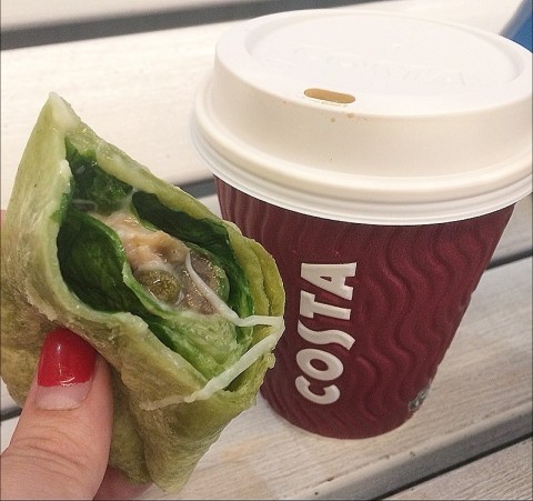 The wrap is pretty good! Portion was just nice for me. Latte not bad!