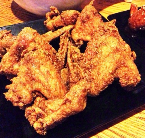 A close up of the glorious fried chicken!