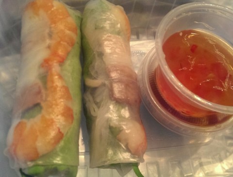 Rice paper rolls for supper! :D