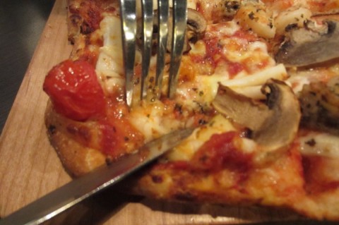 close up shot of pizza 