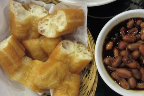 lovely braised peanuts and youtiao