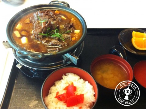 Value for money Japanese curry beef set lunch! 