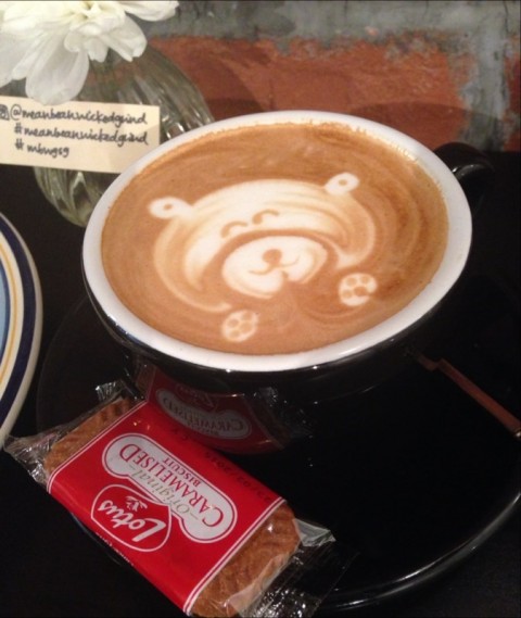 Nice coffee! Love the biscuit too. 