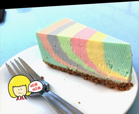 Different rainbow cheesecake~