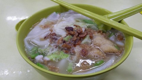 Fabulous double fish soup with kway (the one used in kway chap). A real gem in the industrial area 👍👍👍