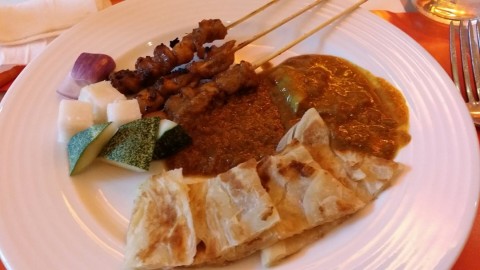 Chicken Satay is nice but the prata is way off standard. 