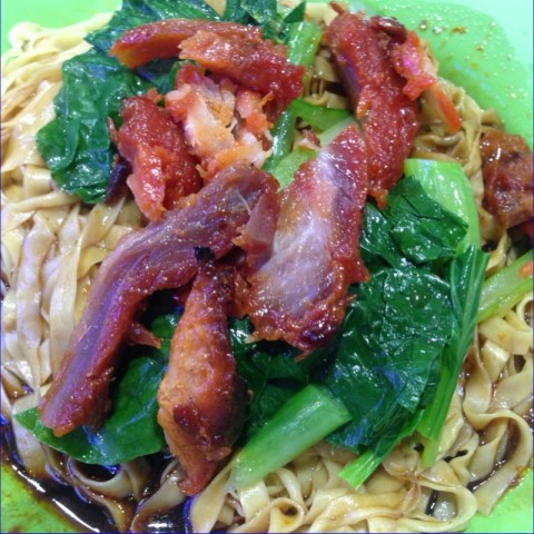 Delicious wanton noodle for lunch 