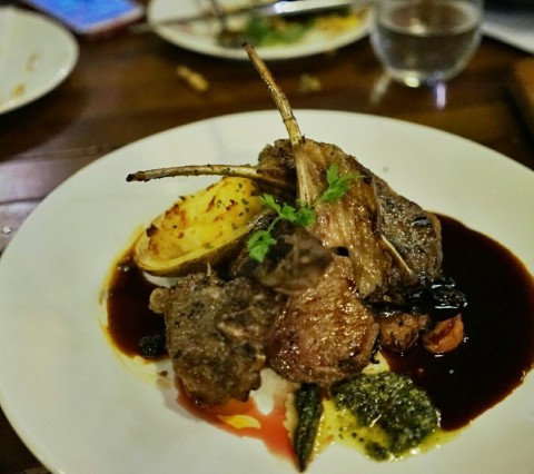 The cook on the lamb rack was good but the dish doesn't come together due to the overwhelming sauce which smothered everything else in its wake.