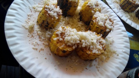 l love the grilled corn,spices and cheese


