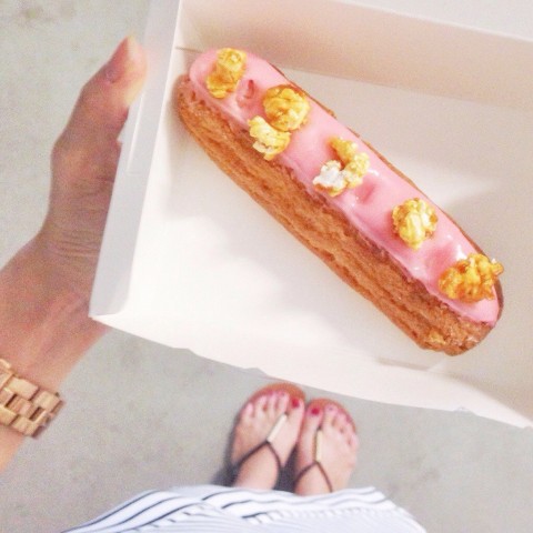 Light cream filled eclair, made with love by Janice Wong of 2am dessert bar for Savour 2015! 