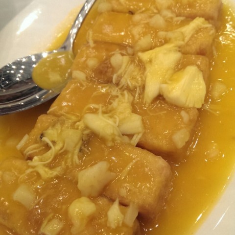 Couldn't really taste the pumpkin and the bean curd wasn't really nice & smooth either. 