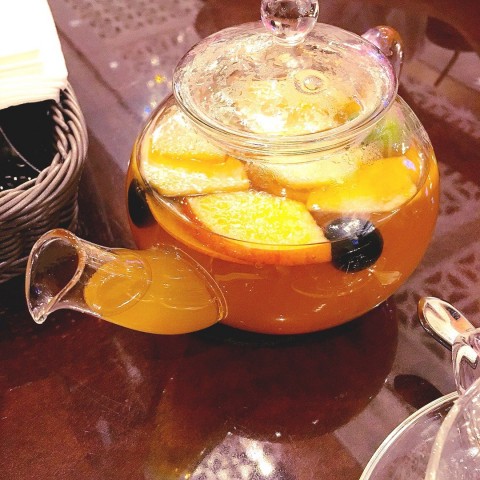 Have it iced or hot - their fruit tea is EXCELLENT! 