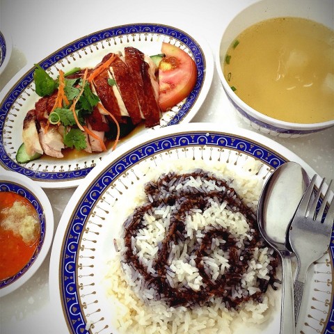 Delicious! Tender chicken, tasty soup, spicy chilli and fragrant rice!  