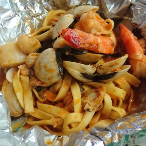 Hearty portion and fresh seafood. A tad expensive though. Tagliatelle was a bit too thick so would prefer penne or linguine. 