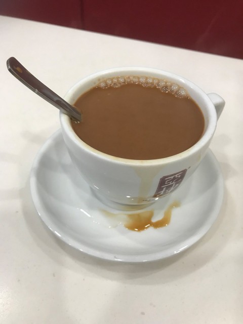 Tea break with Mr. Wong Chun Wei.
