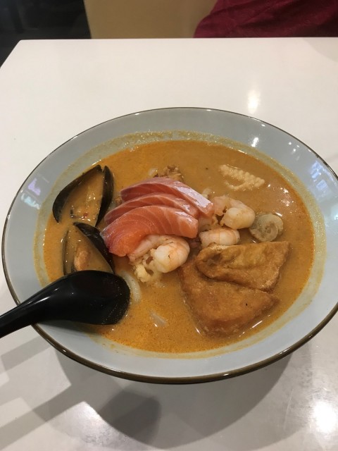 Seafood Udon in Chef’s Special Mild Spicy Soup